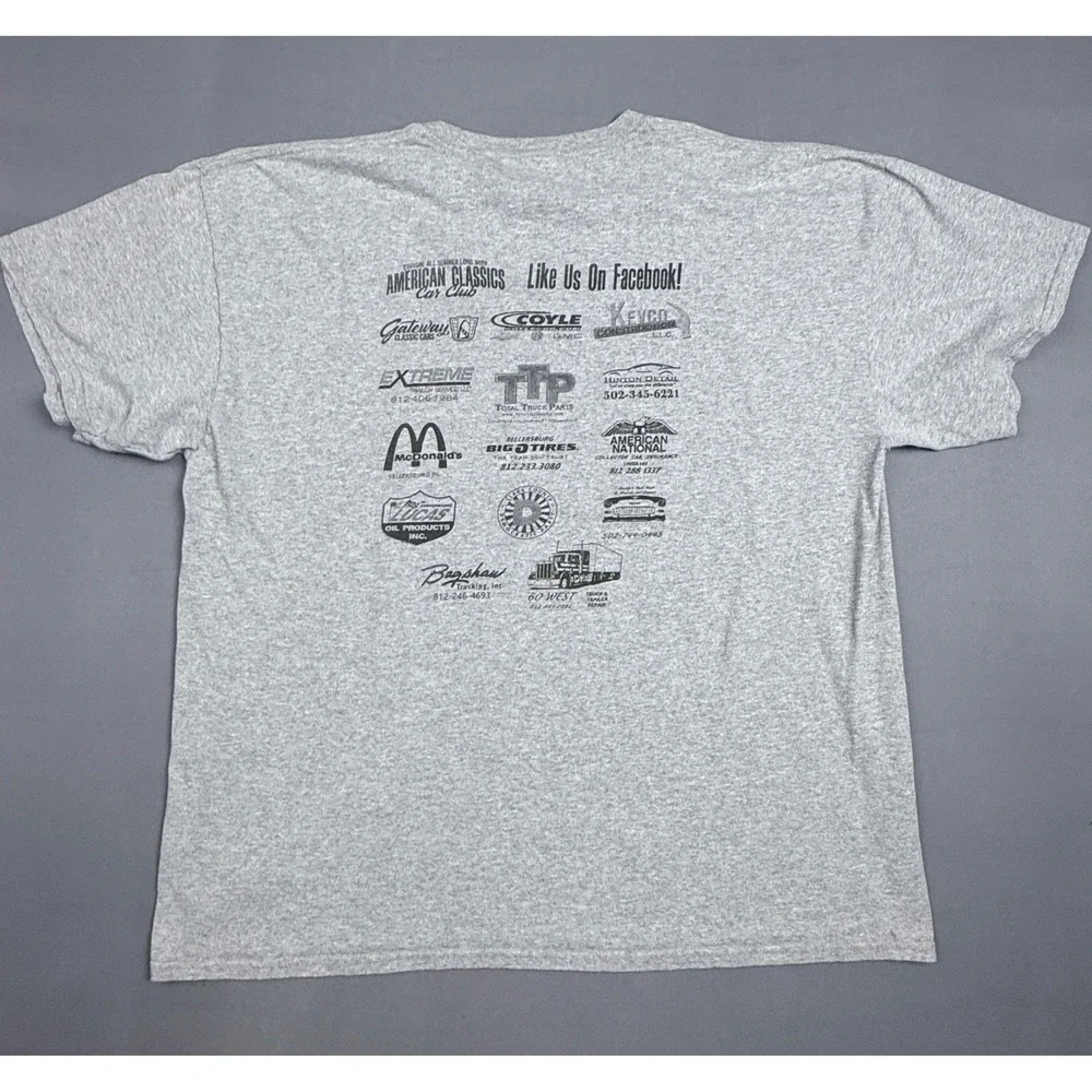 American Classics Car Club Graphic T-Shirt Mens 2XL Indiana‎ Auto Sales